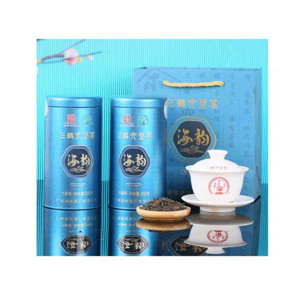 Sanhe HaiYun Aged Liubao Tea Blue-6