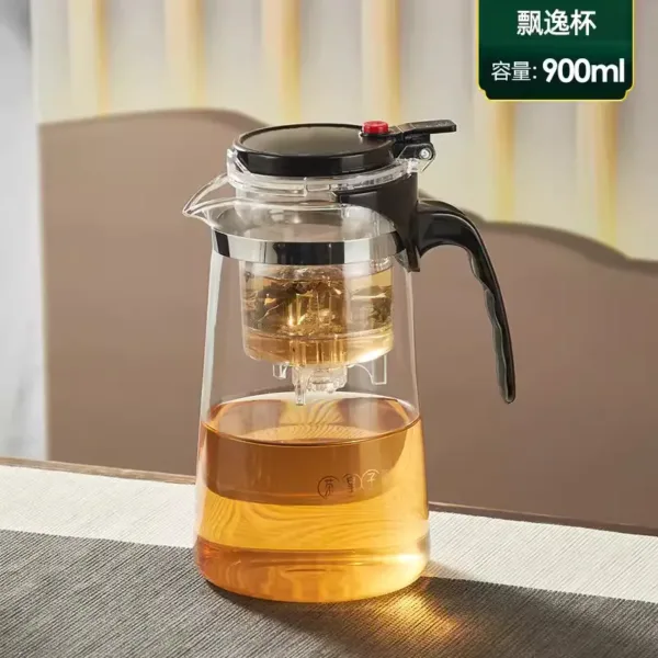 Teapot and elegant cup of tea