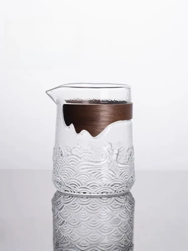 Japanese Style Half Handmade Glass Gongdao Bei(Fairness Cup) - Image 4