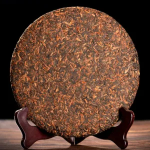 2015 YiWu Region Ancient Tree Golden Bud Ripe Pu'er Tea Cake (易武古树茶)