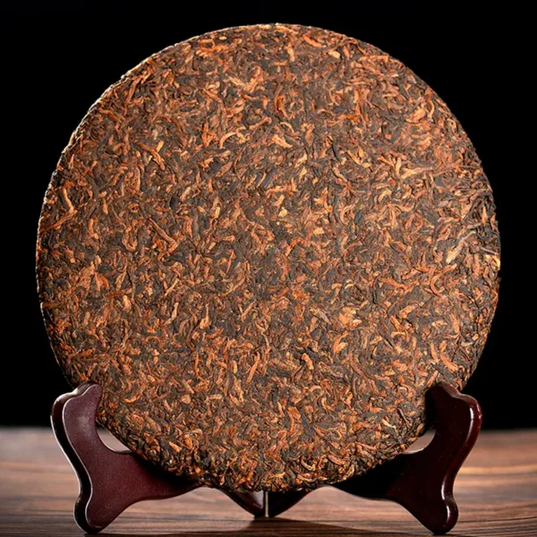 2015 YiWu Region Ancient Tree Golden Bud Ripe Pu'er Tea Cake (易武古树茶)