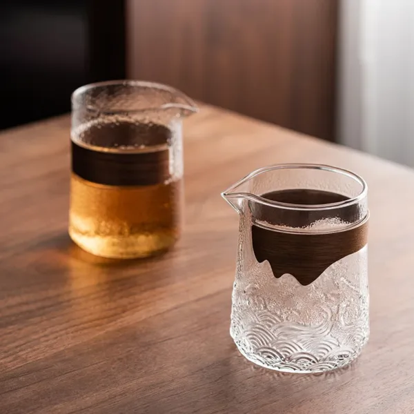 Japanese Style Half Handmade Glass Gongdao Bei(Fairness Cup) - Image 6