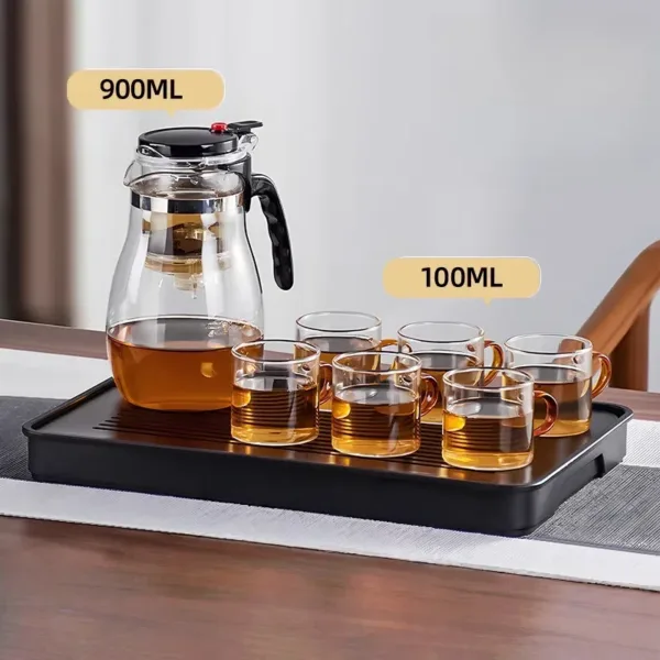 Water Separation Teapot Household Glass Elegant Tea Sets - Image 6