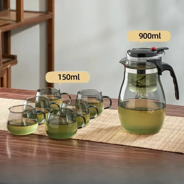 Water Separation Teapot Household Glass Elegant Tea Sets - Image 2
