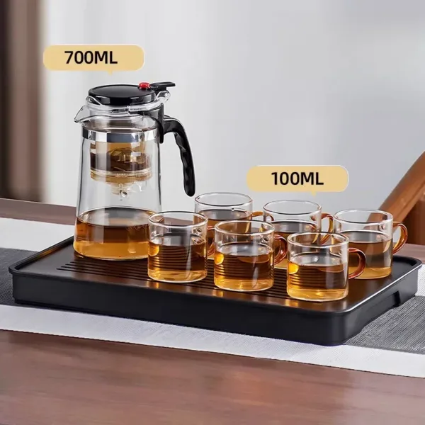 Water Separation Teapot Household Glass Elegant Tea Sets - Image 5