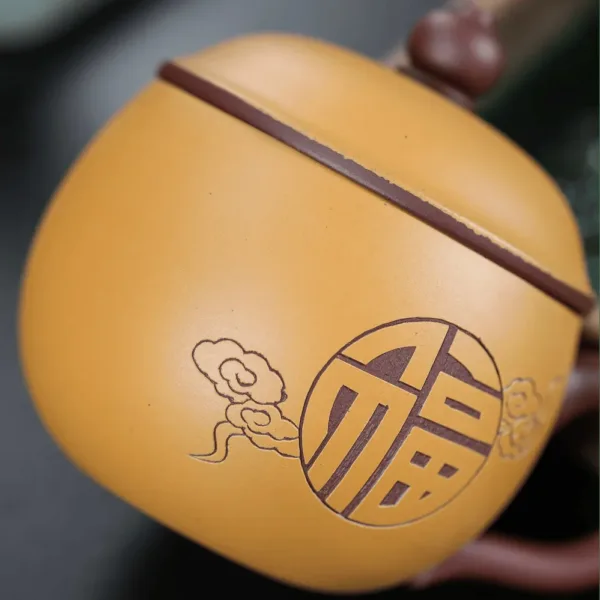 Handmade Purple Sand Tea Cups with Engraving(紫砂杯) - Image 9