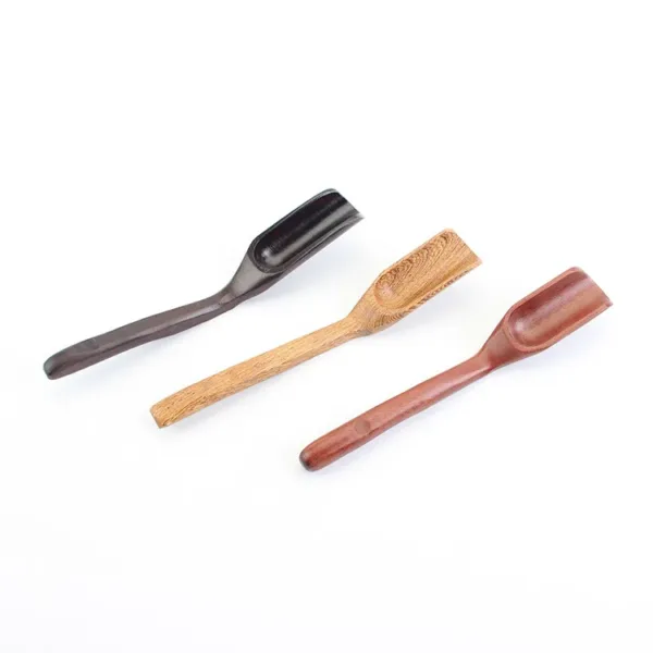 Tea Ceremony Kung Fu tea Set Accessories Solid wood Teaspoon - Image 2