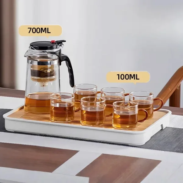Water Separation Teapot Household Glass Elegant Tea Sets - Image 3