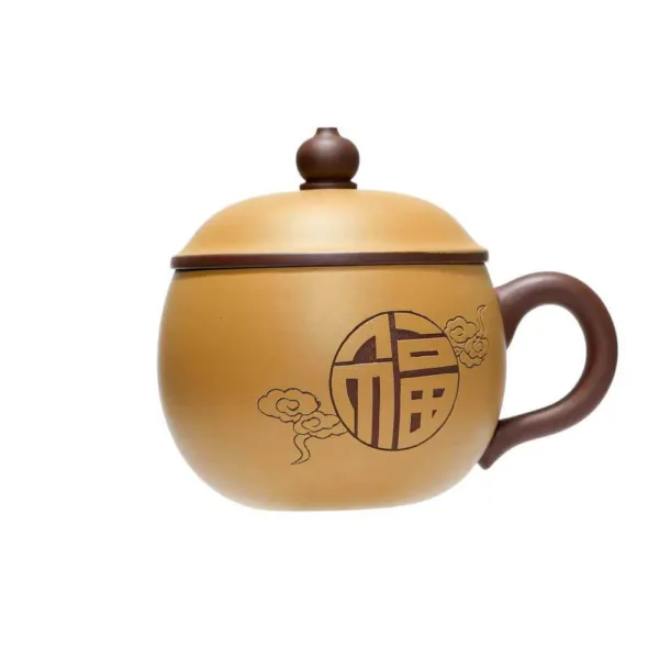 Handmade Purple Sand Tea Cups with Engraving(紫砂杯) - Image 10