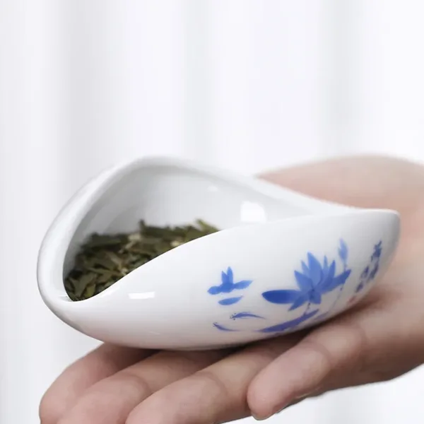 Kung Fu Tea Accessories for Brewing And Appreciation, White Porcelain Tea Measure(茶则) - Image 5