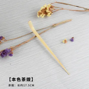 Simple Handmade Bamboo Tea Needle and Tea scoop (茶针和茶拔)