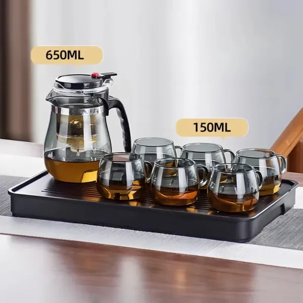 Water Separation Teapot Household Glass Elegant Tea Sets - Image 7