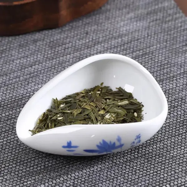 Kung Fu Tea Accessories for Brewing And Appreciation, White Porcelain Tea Measure(茶则) - Image 6