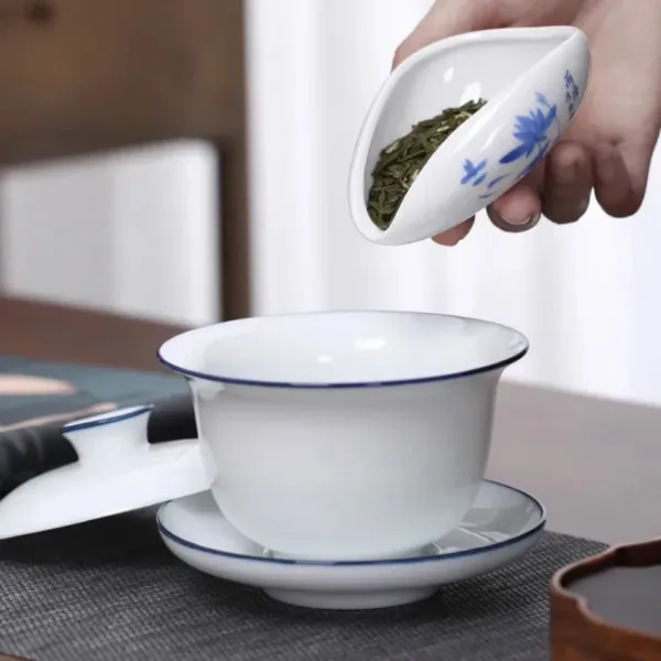 Kung Fu Tea Accessories for Brewing And Appreciation, White Porcelain Tea Measure(茶则) - Image 7