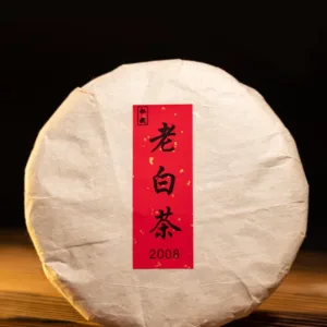 2008 Fuding Tailao Mountain White Tea Shoumei Year High Mountain Old White Tea Cake