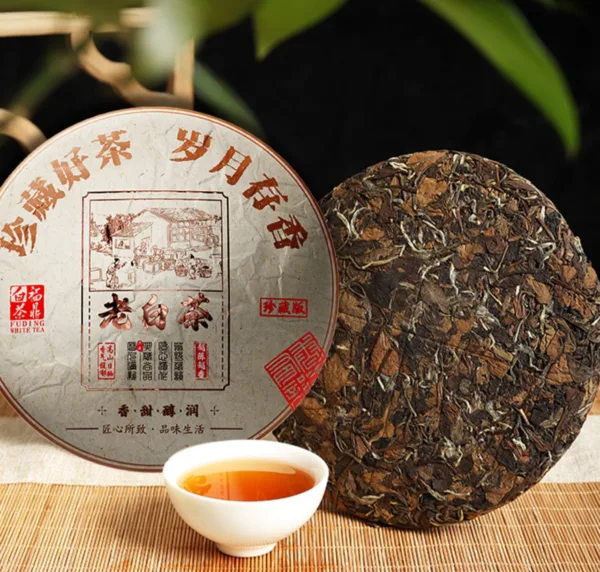2015 Fuding Old White Tea Cake from Gaoshan Shoumei