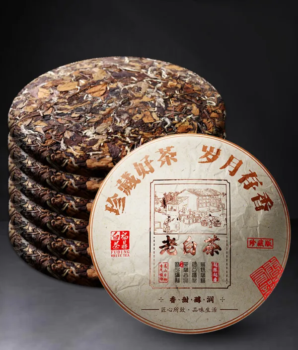 2015 Fuding Old White Tea Cake from Gaoshan Shoumei